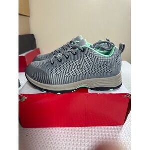 Propet Walking Shoes Womens 8.5 Cora Grey Mint Walking WBA082K EUC